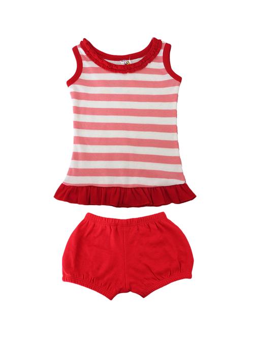 red cotton twin set - 15441713 - Very Small Image - 1