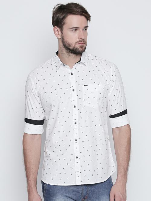 white cotton casual shirt - 15441909 - Very Small Image - 1