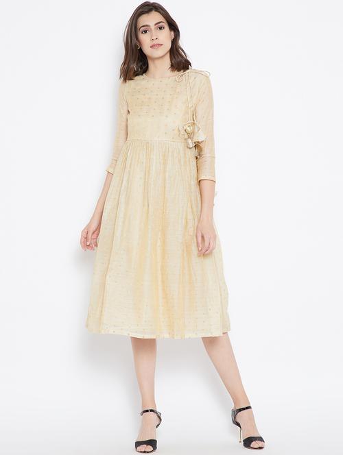 tassel detail wrap dress - 15444317 - Very Small Image - 1