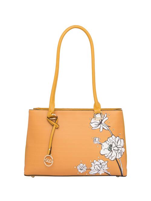 yellow leatherette (pu) handbag - 15444452 - Very Small Image - 1