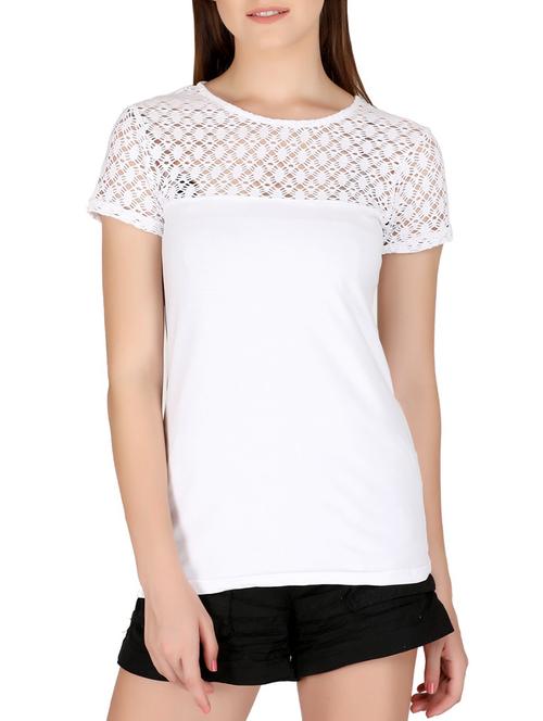 crochet detail solid top - 15444799 - Very Small Image - 1