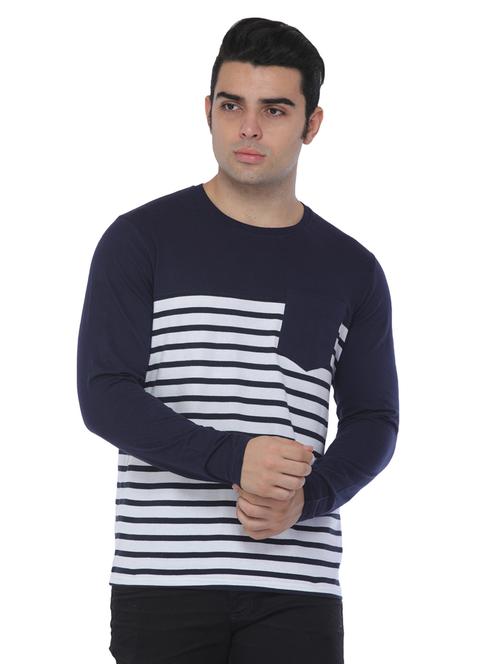 blue cotton pocket t-shirt - 15444879 - Very Small Image - 1