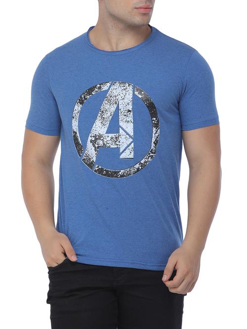 blue cotton blend character t-shirt - 15444909 - Very Small Image - 1
