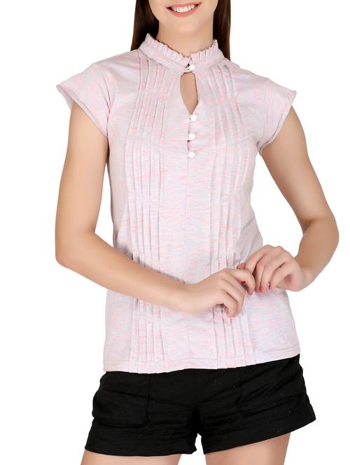 frill detail pin-tucked top - 15445475 - Very Small Image - 1