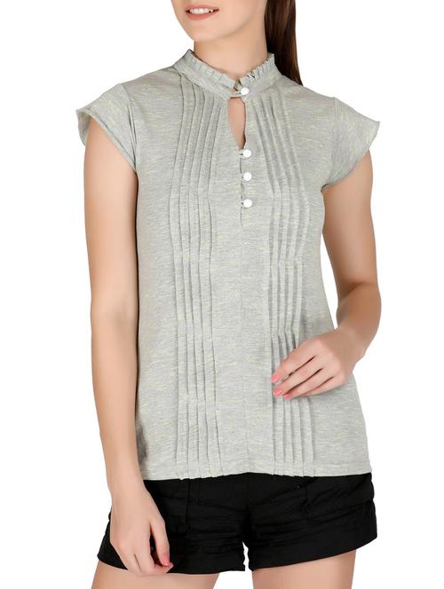 frill detail pin-tucked top - 15445476 - Very Small Image - 1