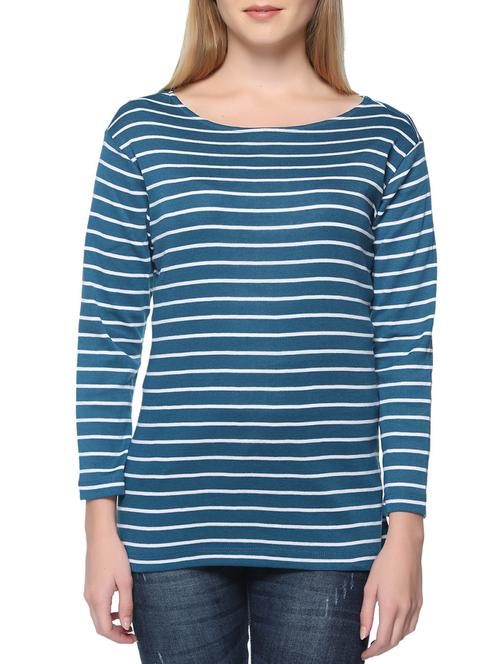 long sleeved striped tee - 15449131 - Very Small Image - 1