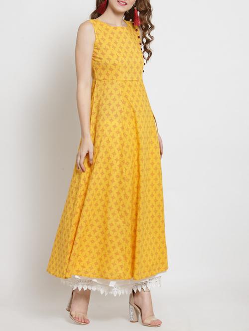 front slit kurta skirt set - 15451804 - Very Small Image - 1