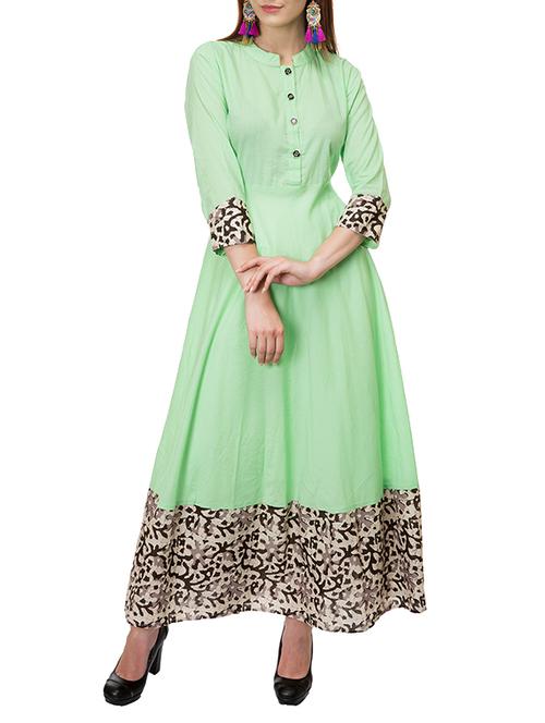 flared printed kurta - 15452213 - Very Small Image - 1