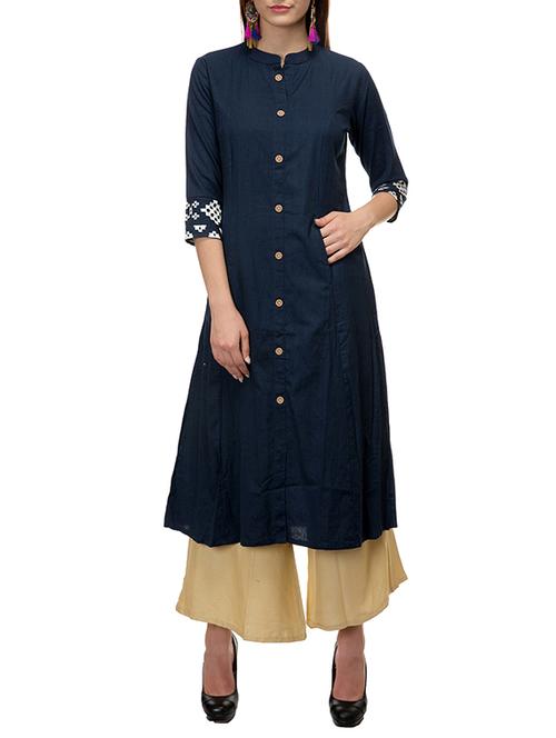 a-line pockets kurta - 15452217 - Very Small Image - 1