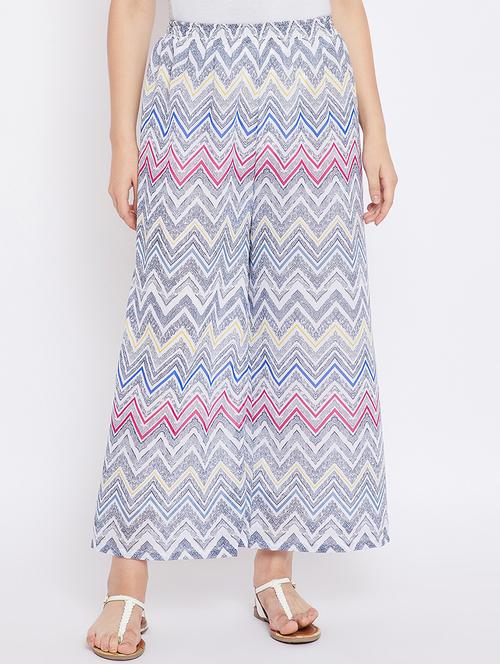 chevron print palazzo - 15452486 - Very Small Image - 1