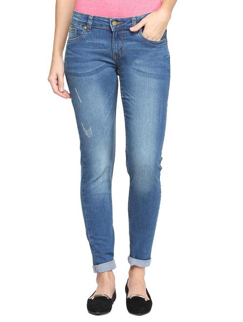 stone wash mid-rise jeans - 15453190 - Very Small Image - 1