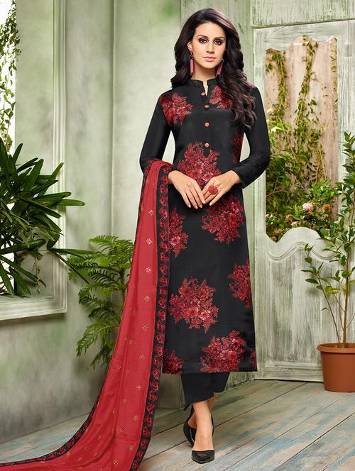 digital printed unstitched pant suit - 15453927 - Very Small Image - 1