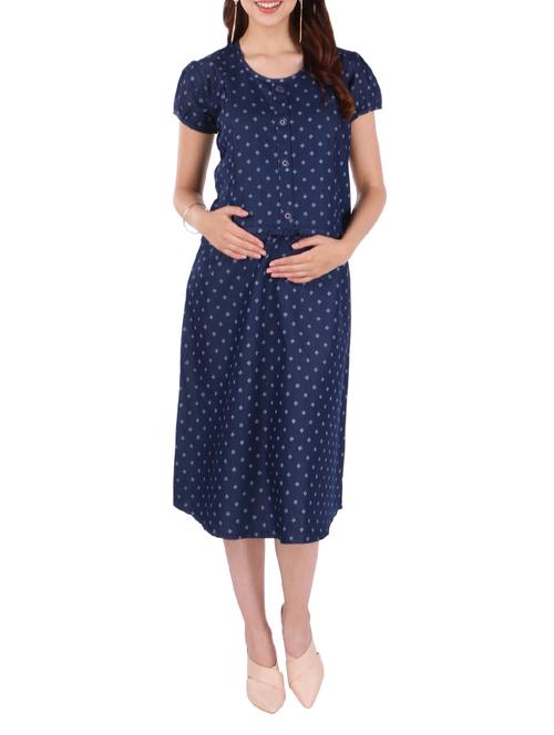 drawstring waist maternity dress - 15454308 - Very Small Image - 1