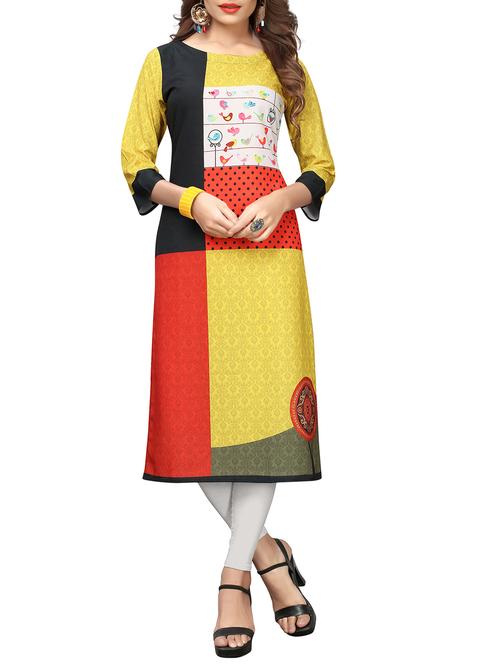 straight printed kurta - 15454495 - Very Small Image - 1