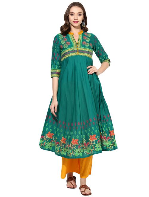 flared printed kurta - 15454816 - Very Small Image - 1
