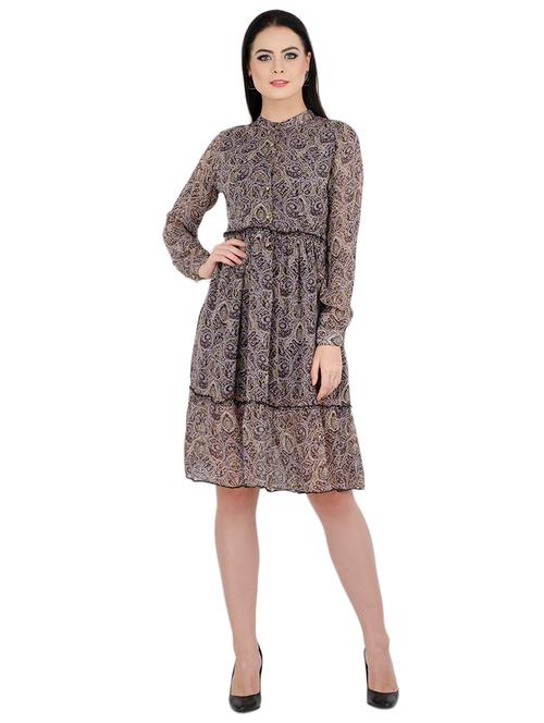 fit & flare paisley print dress - 15455297 - Very Small Image - 1