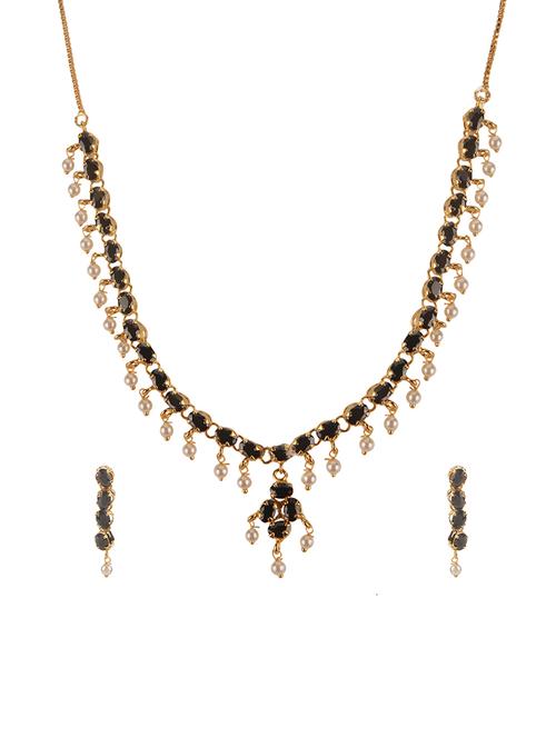black metal necklaces and earring - 15455606 - Very Small Image - 1