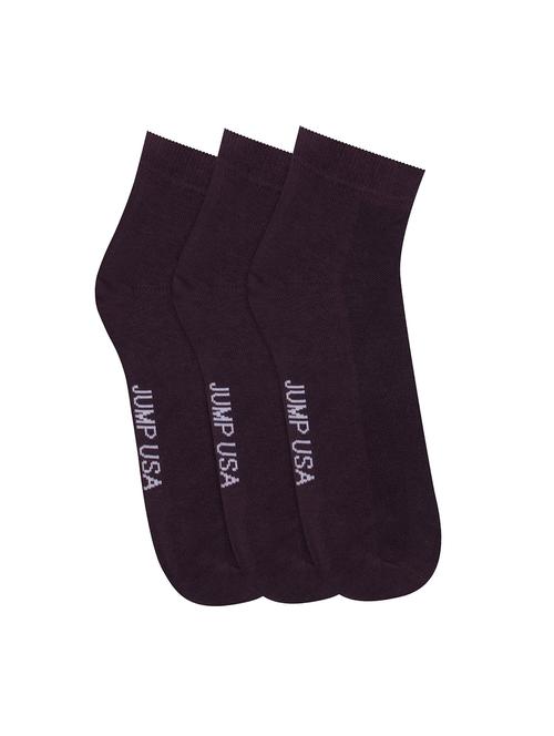 black cotton ankle length socks - 15455703 - Very Small Image - 1