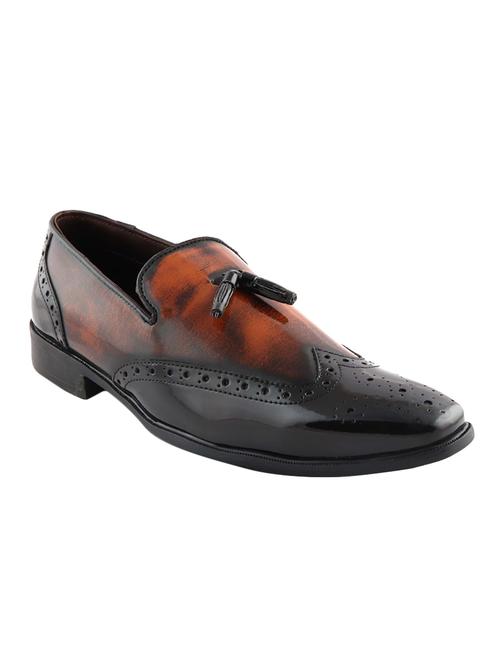 tan leather tassel slip ons - 15455872 - Very Small Image - 1