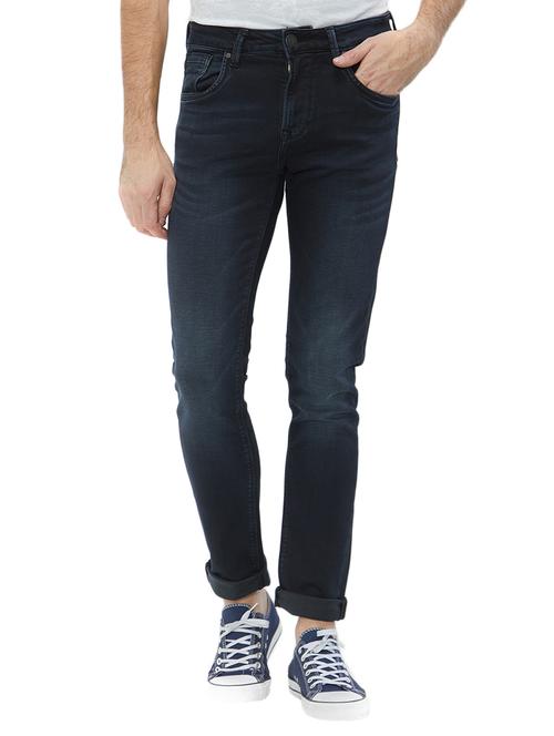 blue cotton washed jeans - 15456451 - Very Small Image - 1