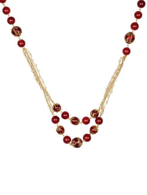 red metal chain necklace - 15456473 - Very Small Image - 1
