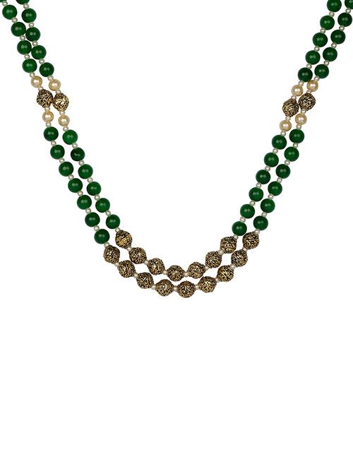 green metal bridal necklace - 15456523 - Very Small Image - 1