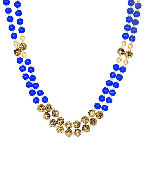 yellow metal bridal necklace - 15456528 - Very Small Image - 1