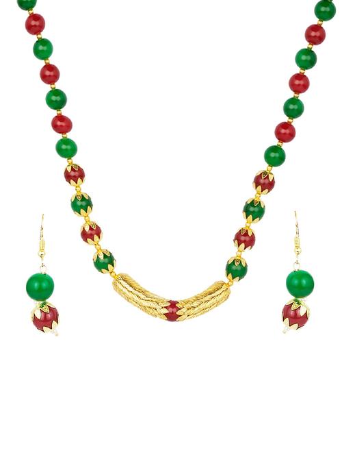 multi colored metal necklaces and earring - 15456570 - Very Small Image - 1