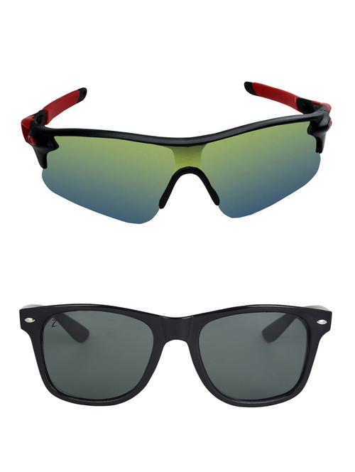 zyaden combo of 2 sunglasses sport and wayfarer - combo 2731 - 15457192 - Very Small Image - 1