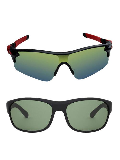 zyaden combo of 2 sunglasses sport and wraparound - combo 2739 - 15457200 - Very Small Image - 1
