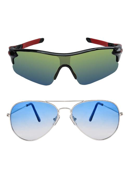 zyaden combo of 2 sunglasses sport and aviator - combo 2742 - 15457203 - Very Small Image - 1