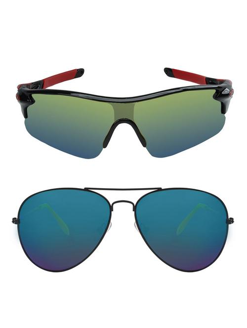 zyaden combo of 2 sunglasses sport and aviator - combo 2746 - 15457207 - Very Small Image - 1