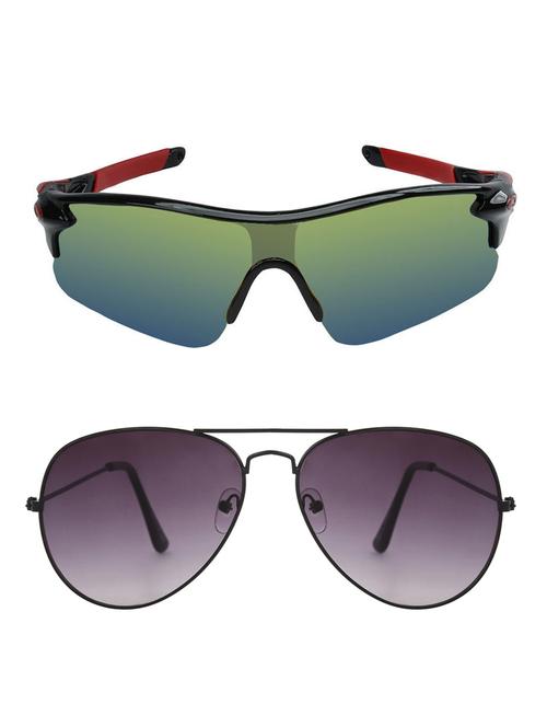zyaden combo of 2 sunglasses sport and aviator - combo 2749 - 15457210 - Very Small Image - 1