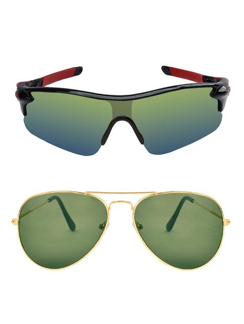zyaden combo of 2 sunglasses sport and aviator - combo 2752 - 15457213 - Very Small Image - 1
