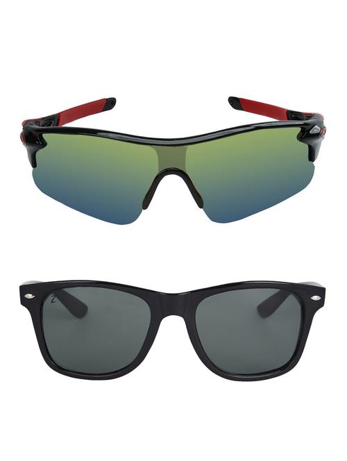 zyaden combo of 2 sunglasses sport and wayfarer - combo 2756 - 15457217 - Very Small Image - 1