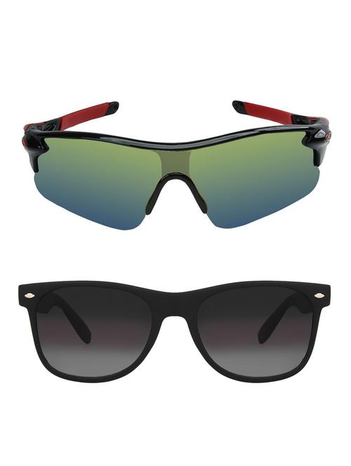 zyaden combo of 2 sunglasses sport and wayfarer - combo 2758 - 15457219 - Very Small Image - 1