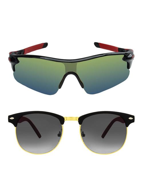zyaden combo of 2 sunglasses sport and clubmaster - combo 2761 - 15457222 - Very Small Image - 1