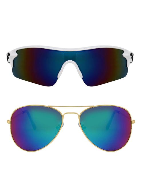 zyaden combo of 2 sunglasses sport and aviator - combo 2769 - 15457230 - Very Small Image - 1