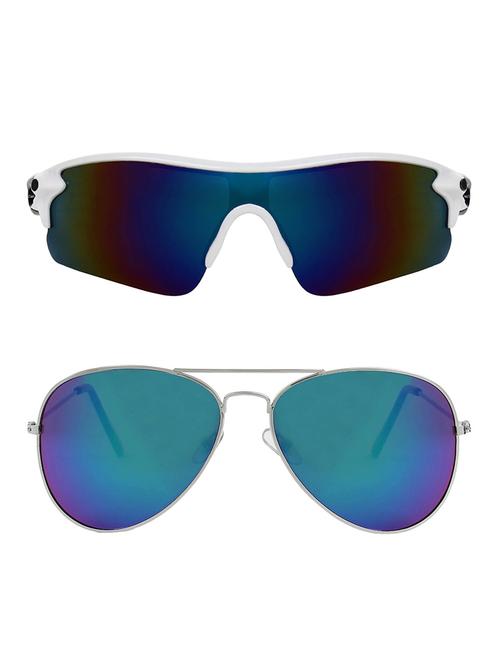 zyaden combo of 2 sunglasses sport and aviator - combo 2770 - 15457231 - Very Small Image - 1