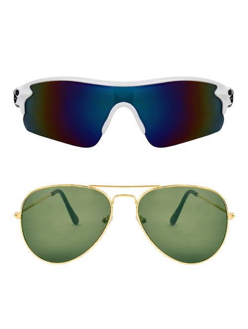 zyaden combo of 2 sunglasses sport and aviator - combo 2777 - 15457238 - Very Small Image - 1