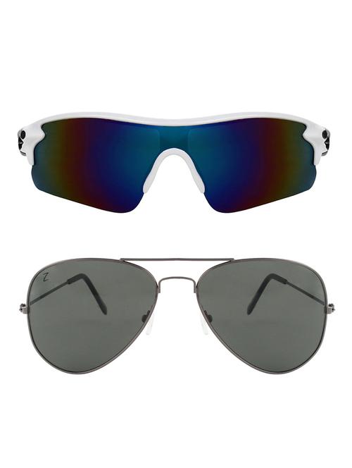 zyaden combo of 2 sunglasses sport and aviator - combo 2779 - 15457240 - Very Small Image - 1