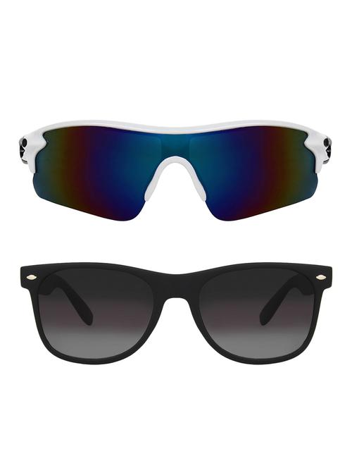 zyaden combo of 2 sunglasses sport and wayfarer - combo 2783 - 15457244 - Very Small Image - 1