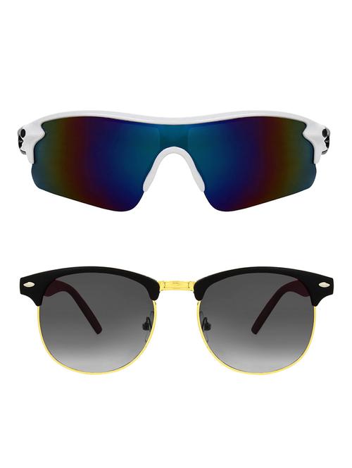 zyaden combo of 2 sunglasses sport and clubmaster - combo 2786 - 15457247 - Very Small Image - 1