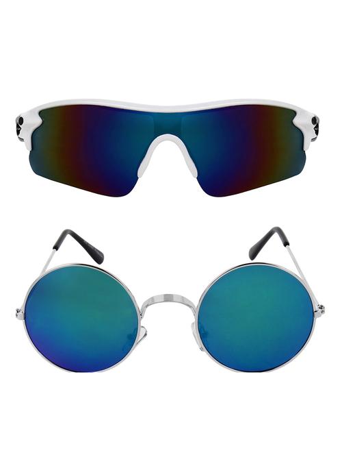 zyaden combo of 2 sunglasses sport and round - combo 2787 - 15457248 - Very Small Image - 1