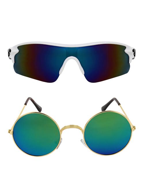 zyaden combo of 2 sunglasses sport and round - combo 2788 - 15457249 - Very Small Image - 1