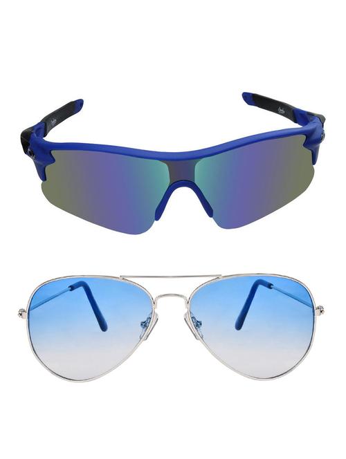 zyaden combo of 2 sunglasses sport and aviator - combo 2792 - 15457253 - Very Small Image - 1