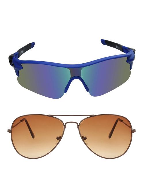 zyaden combo of 2 sunglasses sport and aviator - combo 2793 - 15457254 - Very Small Image - 1