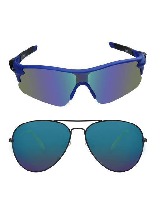 zyaden combo of 2 sunglasses sport and aviator - combo 2796 - 15457257 - Very Small Image - 1