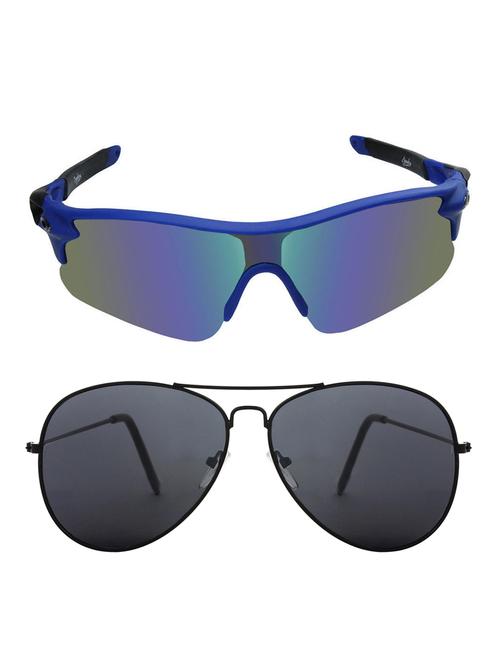zyaden combo of 2 sunglasses sport and aviator - combo 2798 - 15457259 - Very Small Image - 1
