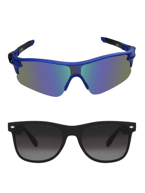 zyaden combo of 2 sunglasses sport and wayfarer - combo 2808 - 15457269 - Very Small Image - 1